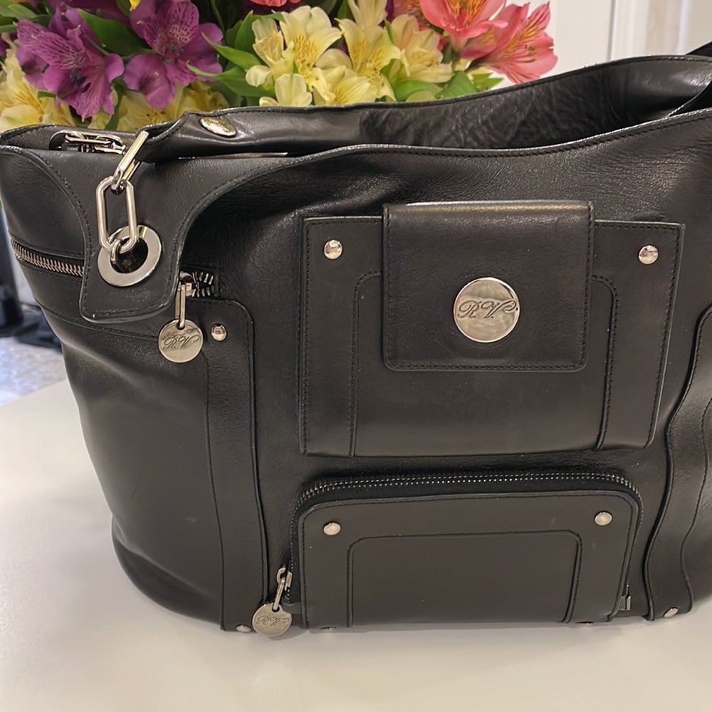 ROGER VIVIER PARIS  BLACK TOTE BAG - Picture 2 of 11